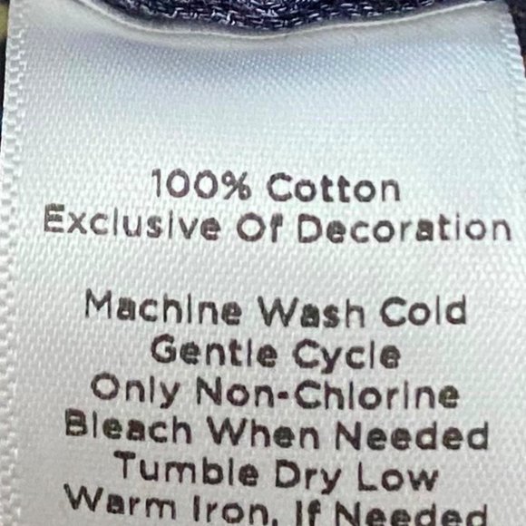 Talbots 2X XXL 18 20 Top Shirt Blouse Acorns Fall Autumn Navy Blue Career - Picture 4 of 4